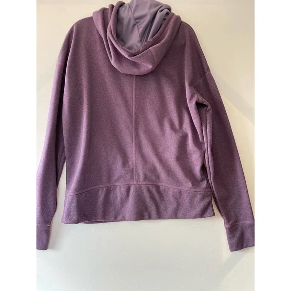 The North Face Purple Cowlneck Hoodie with Bright Blue Drawstring Size Large‎ - Picture 4 of 8
